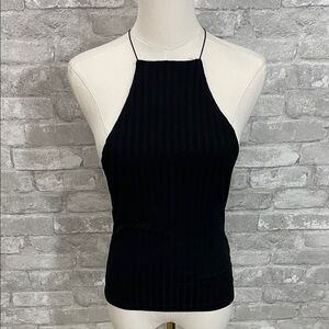 Truly Madly Deeply Black Ribbed Camisole